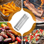 6/12in BBQ Grill Smoke Pipe High Temperature Resistant Round 
BBQ Wood Pellet Smoker 
Tube  Easy To Clean Barbecue Gadgets