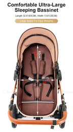 Baby Stroller Combo Car Seat, Travel System with Isofix Base,
Baby Carriage 3in1 Reversible Foldable Standard Stroller