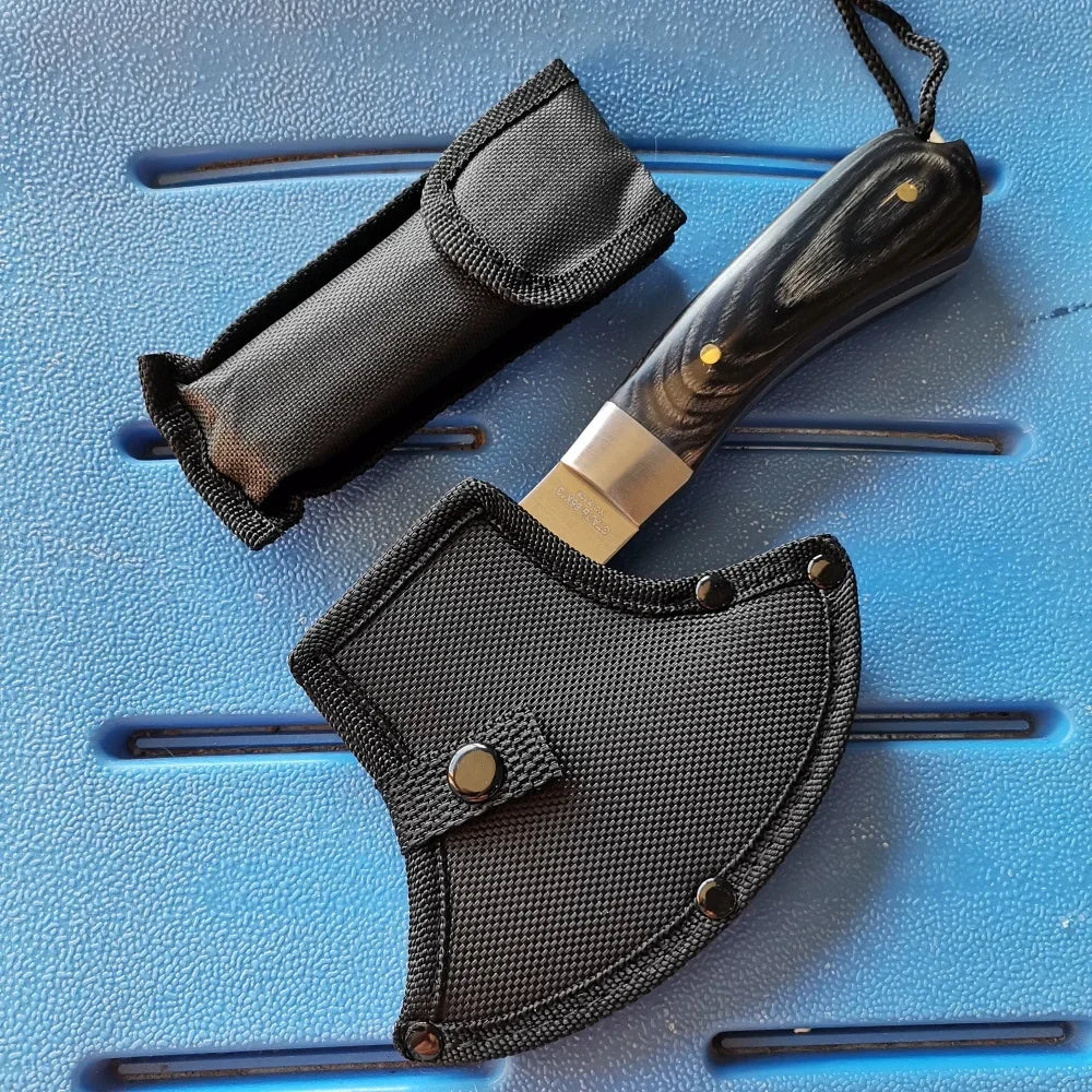 Stainless Steel Axe & Folding Knife Combo Set: 
High-Performance for Outdoor Adventures, Camping & Hiking