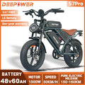DEEPOWER S7Pro Off-Road Electric Bike 
1500W Motor 48V 60AH LG Battery 
Adults Mountain All-Terrain