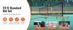 SucceBuy Portable Pickleball Net System
 22FT Full Court Official Regulation Size Pickle Ball Outdoor with Court Line