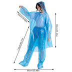 Disposable Raincoat Adult Emergency Waterproof , 
Hiking , Camping Hood Clothes Covers  Poncho Pants