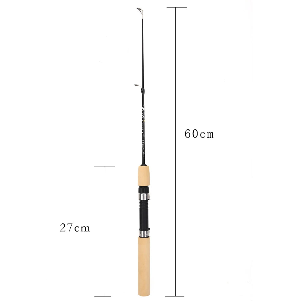 60/80/100cm Ice Fishing Rod, Portable ,Winter Fishing.  Retractable