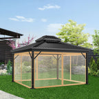 Mosquito Net for Gazebo Outdoor Canopy 
Insect Netting with Zipper on  Curtain for Garden Patio mesh