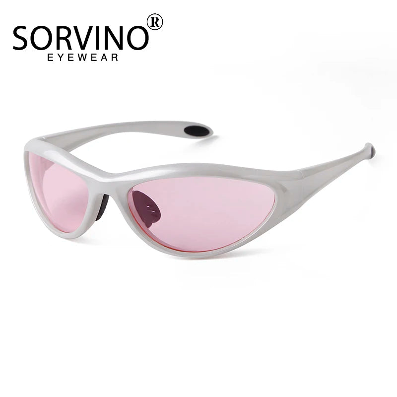 SORVINO Y2K Sunglasses Summer Spicy Girl Outdoor Bicycle Cycling Sports Sun Glasses Women Vintage Shades Fashion Punk Eyewear