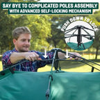 3 Second Tent - 3 Sec Instant Pop Up - Easy and Quick Setup 
for Camping - 1 Person Setup Waterproof Double Layer