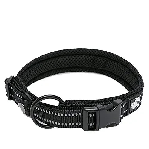 Truelove Pet Dog Collar Nylon Adjustable 
Webbing, Padded , Soft Reflective Durable Heavy Duty Training Custom Luxury Cat TLC5011