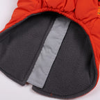 Waterproof Winter Dog Coat With Warm Fleece Lining Adjustable Buckle And Double D-Ring Harness For Small Medium And Large Dogs