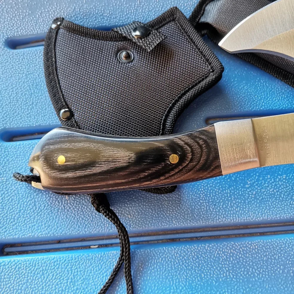Stainless Steel Axe & Folding Knife Combo Set: 
High-Performance for Outdoor Adventures, Camping & Hiking