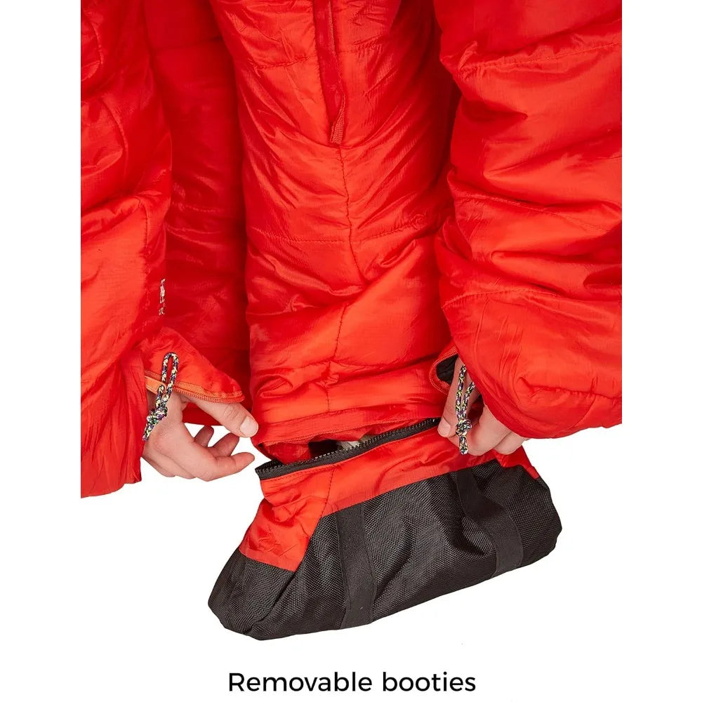 Warm Lightweight Sleeping Bag with Legs and Arms, 
Thinsulate Filling for Small Pack Size, Ideal for Outdoor Adventures