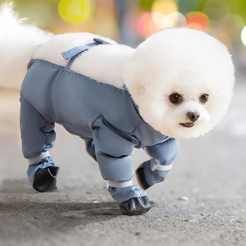Waterproof Dog Boots With Suspenders
Adjustable Anti-Fall Pet Boots 
Dirty-Proof Pet Shoes For French Bulldog Poodle