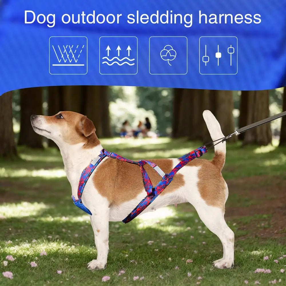 Pet Sledge Harness for Small ,Large Dogs
Reflective  Vest     Weight Pulling Sledding Harnesses Mushing X Back Chest Strap
