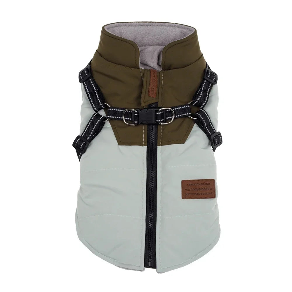 Pet Dog Jacket With Harness 
Winter Dog Clothes For Small Large Dogs 
Warm Waterproof  Coat Chihuahua