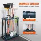 SucceBuy 10 Slots Yard Garden Tool Organizer 
Long-Handl Tool/Rake/Broom 
Tower Storage Rack Stand Holder for Garage Organization