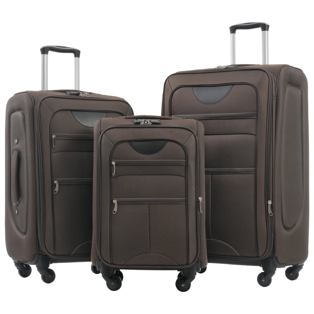 Softside Luggage,  Expandable,  3 Piece Set, Suitcase ..  
Upright Spinner Softshell Lightweight for Travel