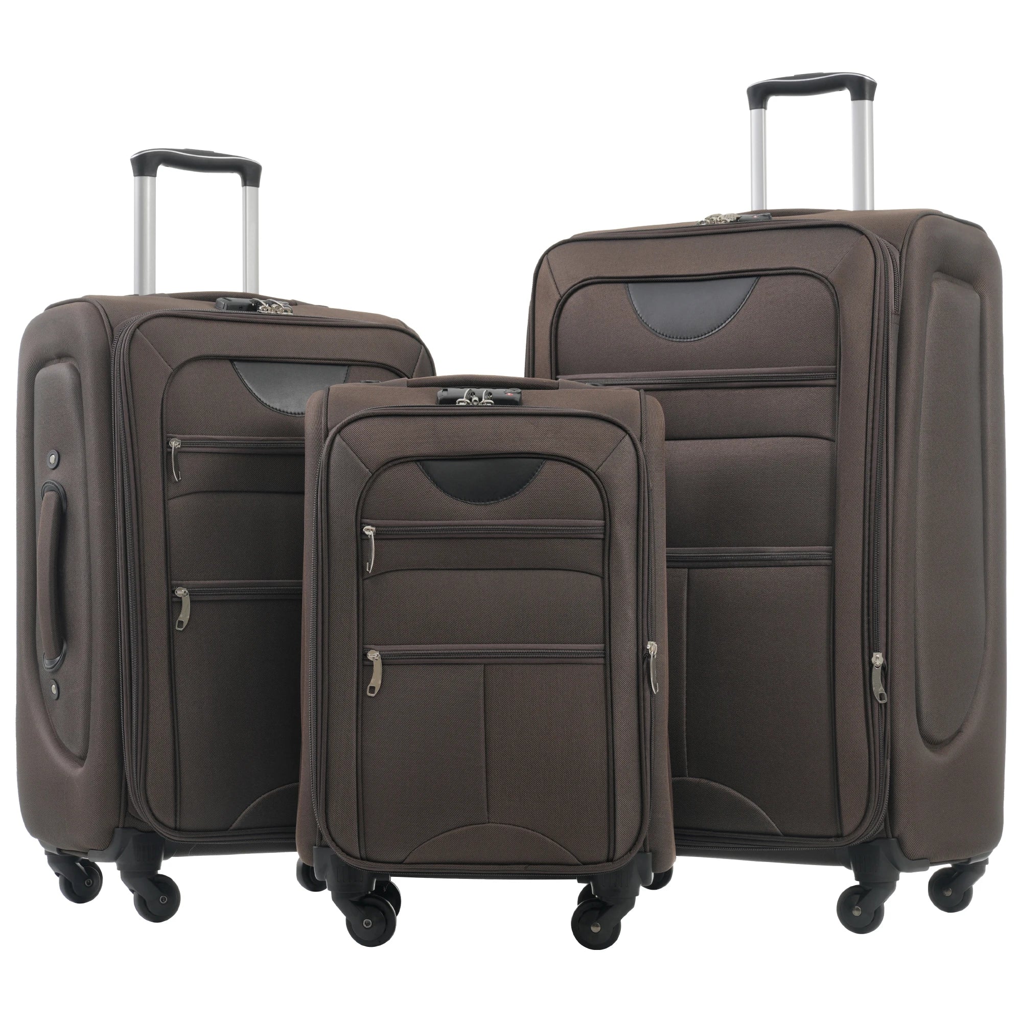 Softside Luggage,  Expandable,  3 Piece Set, Suitcase ..  
Upright Spinner Softshell Lightweight for Travel