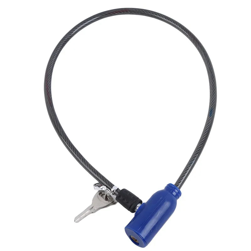 Bicycle Lock Exquisite Steel Cable. anti-theft With 2 Keys