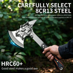 High Hardness Stainless Steel Survival Axe .  
Multi-function Outdoor Camping Tactical Wolf-head Axe.
Hunting Tools , Portable Tomahawk
