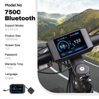 Bafang LCD Color Display Instrument 36V 48V 52V P860C 860C P850C 600C C965 DPC18 BF-UART Protocol Bluetooth 750W Motor E-bike