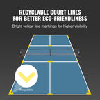 SucceBuy Portable Pickleball Net System
 22FT Full Court Official Regulation Size Pickle Ball Outdoor with Court Line