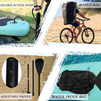 Inflatable Stand Up Paddle Board 
(6’’ Thick) with Premium SUP Accessories&Bag,
Bottom Fin for Paddling,Surf Control,