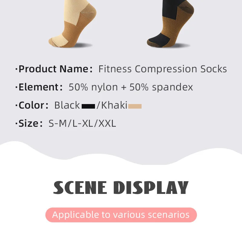 16 pairs copper compression socks
for men and women  
for running, traveling for nurses and pregnant women mid-calf design