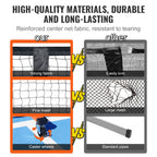 SucceBuy Portable Pickleball Net System
 22FT Full Court Official Regulation Size Pickle Ball Outdoor with Court Line