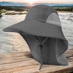 Summer 12CM Large Brim Sun Hat . 
Men Women Breathable Fishing Cap
Sun UV Protection Mesh Fisherman Hiking, Beach