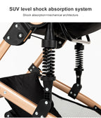 Stroller,Baby stroller,baby accessories,baby cars,Stroller 3 in 1,Convertible Bassinet Push,Light stroller,2 in 1 Baby Stroller,