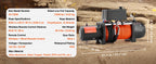 SucceBuy 13500lbs Electric Winch 
Car, Truck  with 80ft Synthetic Rope 
Wireless & Wired Remote Control for Towing Off-Road