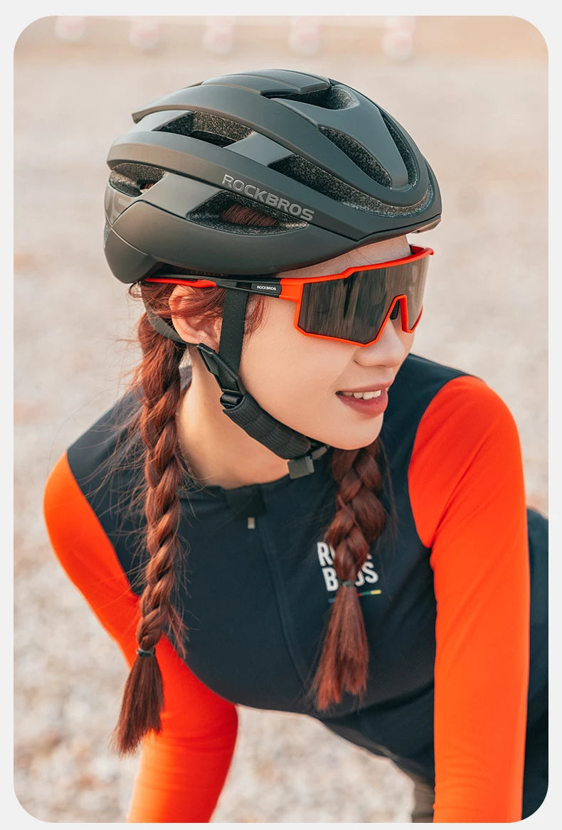 ROCKBROS Cycling Glasses Polarized Photochromic Sunglasses Glasses Cycling Outdoor Sports UV400 MTB Road Women Men Bike Goggles