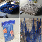 100x200cm Fish Net
Wall Hanging for Pirate Nautical Under The Sea Party Decorations
Ocean Themed Hawaii Beach Parties