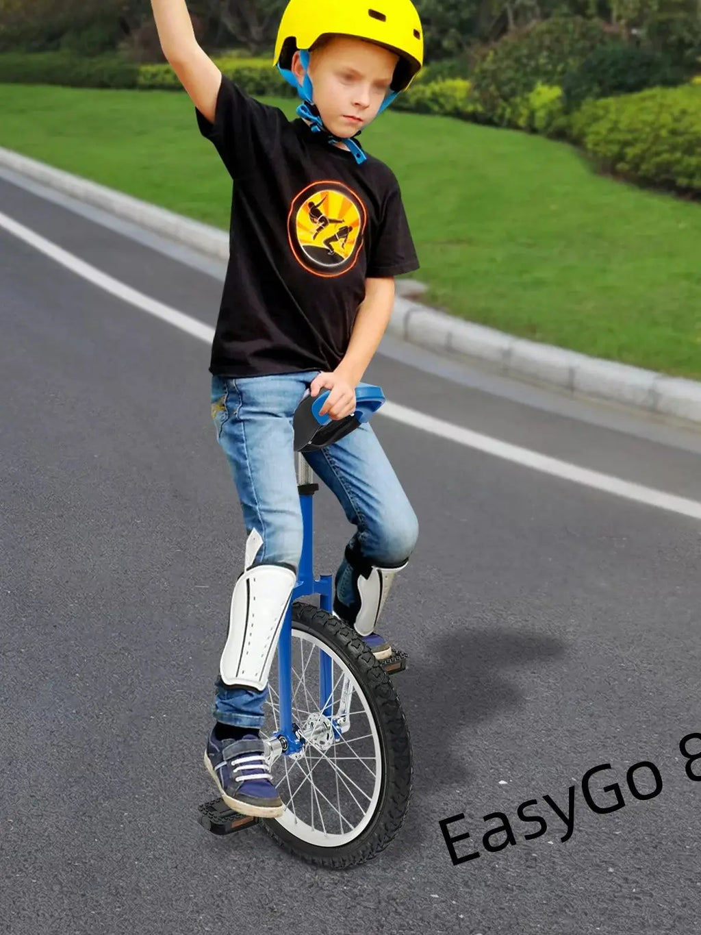 18Inch Unicycle , Adjustable Standard Seat ,.   
Thickened Aluminum Alloy Rim Children /Adult Balance Exercise Bike