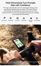 iGPSPORT Bicycle GPS Computer BiNavi Touchscreen
Map Navigation 35 Hours Battery Life  Waterproof Route Planning