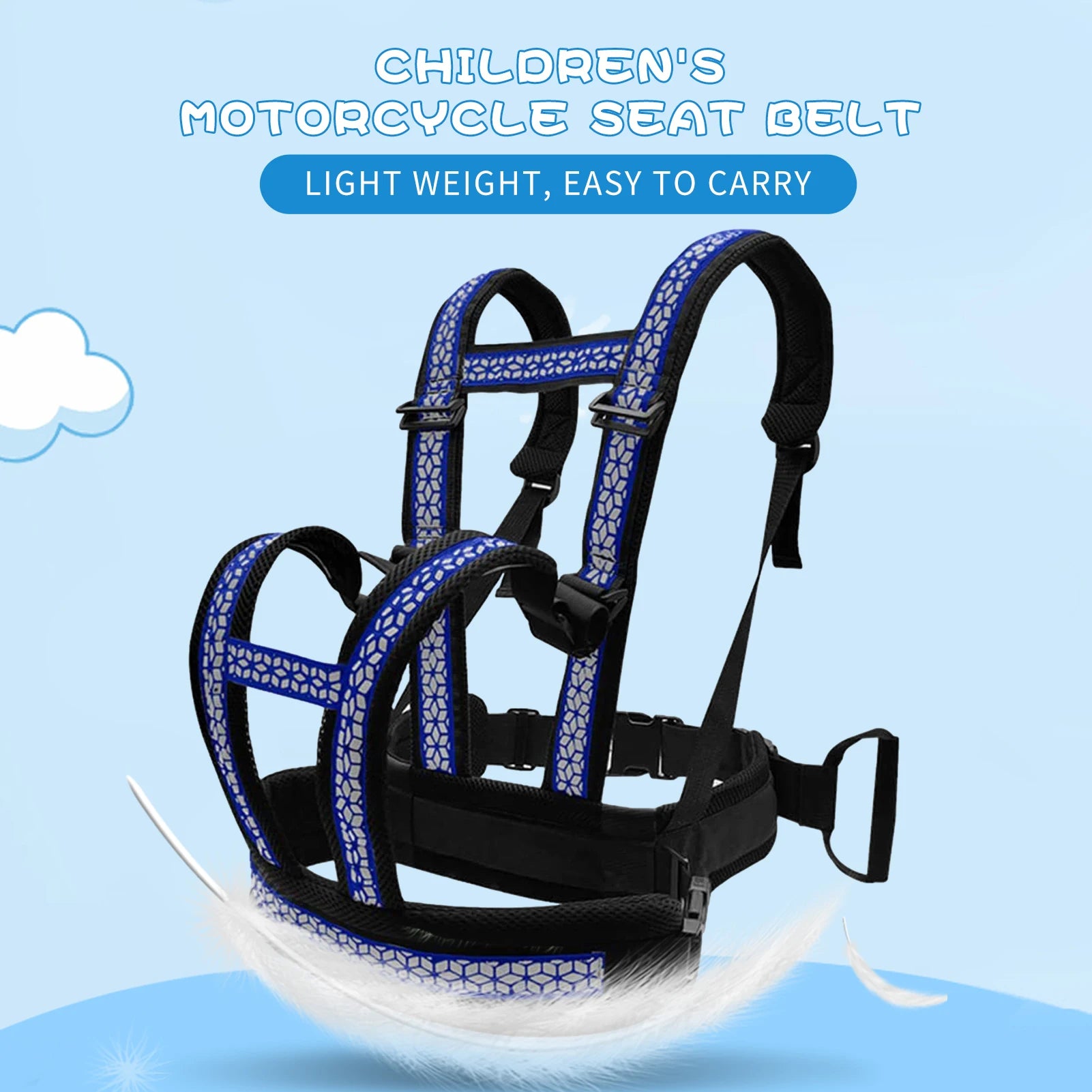 Child Seat 
Baby Carrier Belt
for  Electric, Car, Motorcycle Safety Harness Kids.    Seat Security Protection