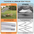 Waterproof Camping Tent Tarp Awning Sun Shelter Outdoor Hammock Tent Tarp Shelter for Beach Camping Hiking 13.1X9.2FT Tarp