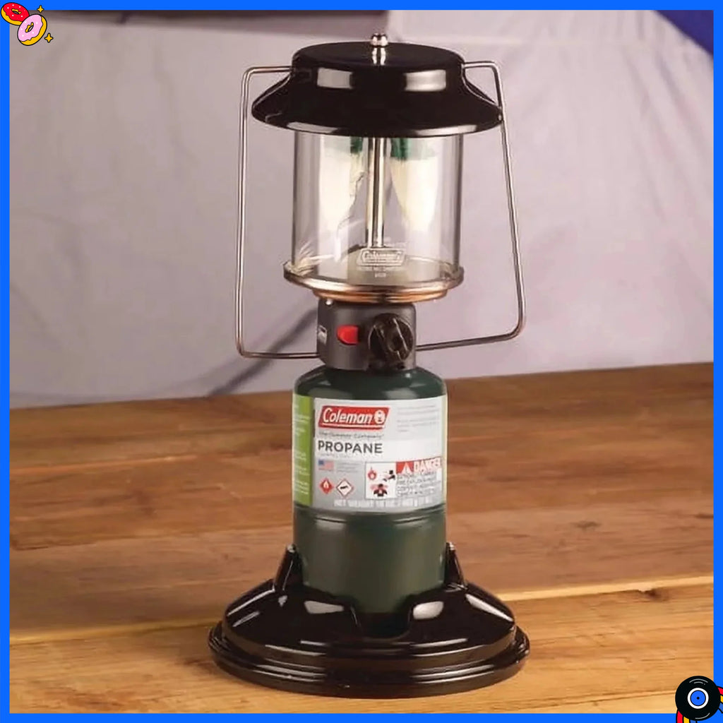Quick-Pack 810 Lumens 2-Mantle Propane Lantern with Carry Case, Black, 

Bright Portable Camping Light