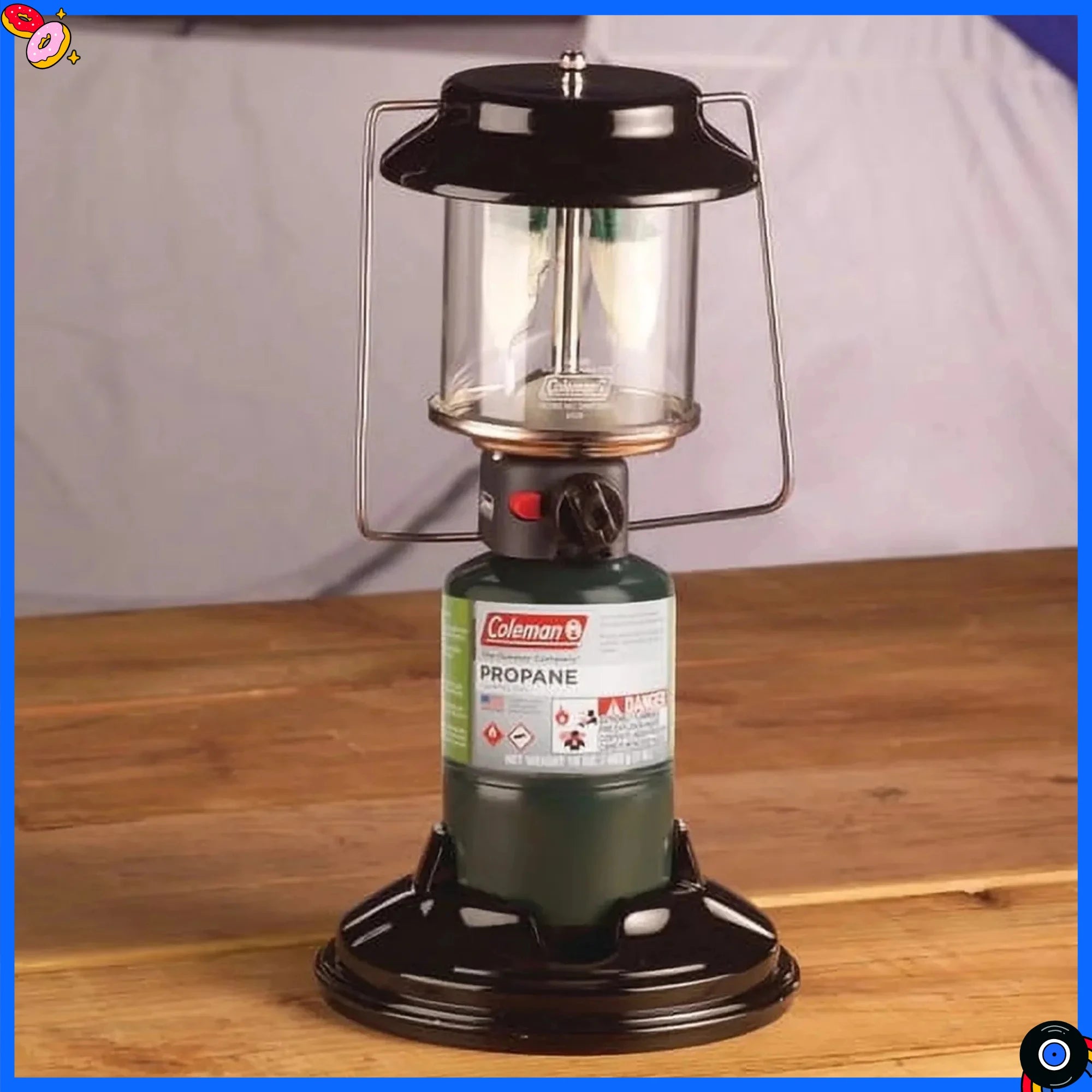 Quick-Pack 810 Lumens 2-Mantle Propane Lantern with Carry Case, Black, 

Bright Portable Camping Light