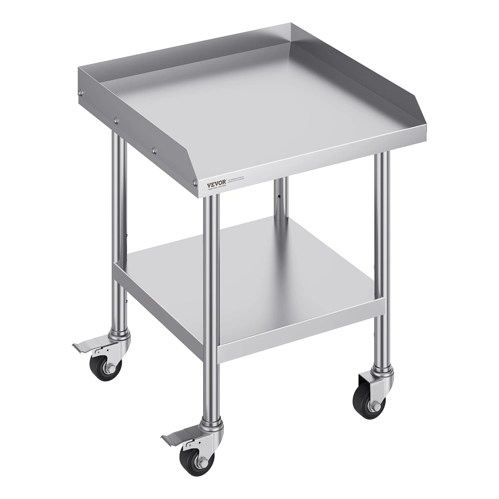 SucceBuy Stainless Steel Work Table Commercial Food Prep  
with 4 Wheels 
Heavy Duty for Restaurant Home