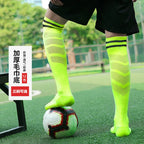 Socks Nylon-- Soccer Adult/  Kids  Towel  Bottom Breathable
 Knee High Training Long Stocking Sports Practical Mesh
