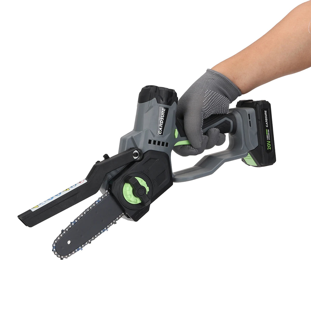 6-Inch Mini Chainsaw Powerful 
Cordless ---Rechargeable,,    Handheld Small Electric Saw 
Pruning Garden Tool ,  Tree Wood Cutting Power Tool