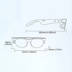 AI Intelligent Translation Glasses Bluetooth-Compatible 5.4 Smart Glasses Support 144 Languages Music Sunglasses for Men & Women