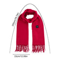 USB Charging Electric Heated Scarf Adjustable Temperature Electric Winter Warmer Unisex Creative Neck Warmer