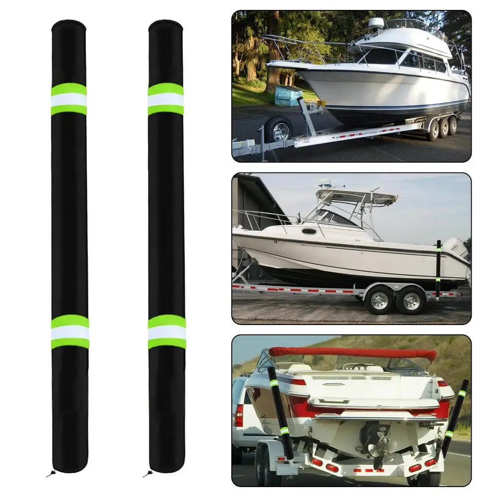 Boat Trailer Guide Pole Pads
36 Inch ,Reflective ,Marine Trailer Guide Pole Covers. 
2Pcs Heavy Duty Oxford Cloth Pads For Ski Boat
