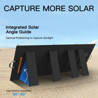 MHPOWOS 400W Portable Solar Panel, 
Lightweight Foldable Solar Panels with an Adjustable Kickstand, 
IP67 Waterproof Solar Charger