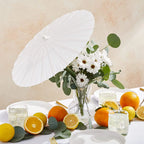 White Paper Parasol for Wedding Photo Cosplay Prop DIY Umbrella for Bridal Baby Shower Party 60cm 80cm 10/15/20/30/50/100Pcs