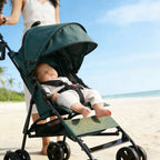 Umbrella Stroller, Lightweight Compact Foldable Baby Stroller 
for Travel, Easy One-Hand Fold, Multi-Position Canopy