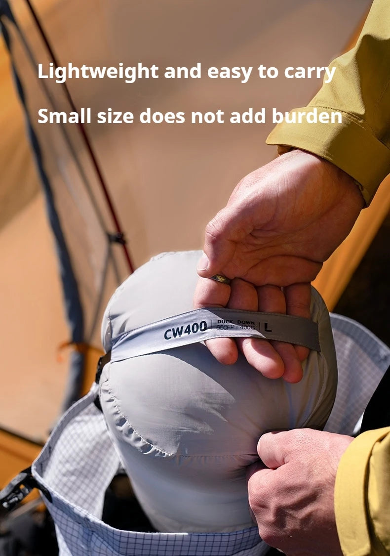 Naturehike Outdoor Down Sleeping Bag Duck Down 
Winter Ultralight Camping Portable Warm Envelope 650FP Adult