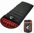 Adults Extra Large 0 Degree Sleeping Bags for Cold Weather Camping, 
Winter Use Below Zero, 20-15 Flannel, 
Big and Tall XXL