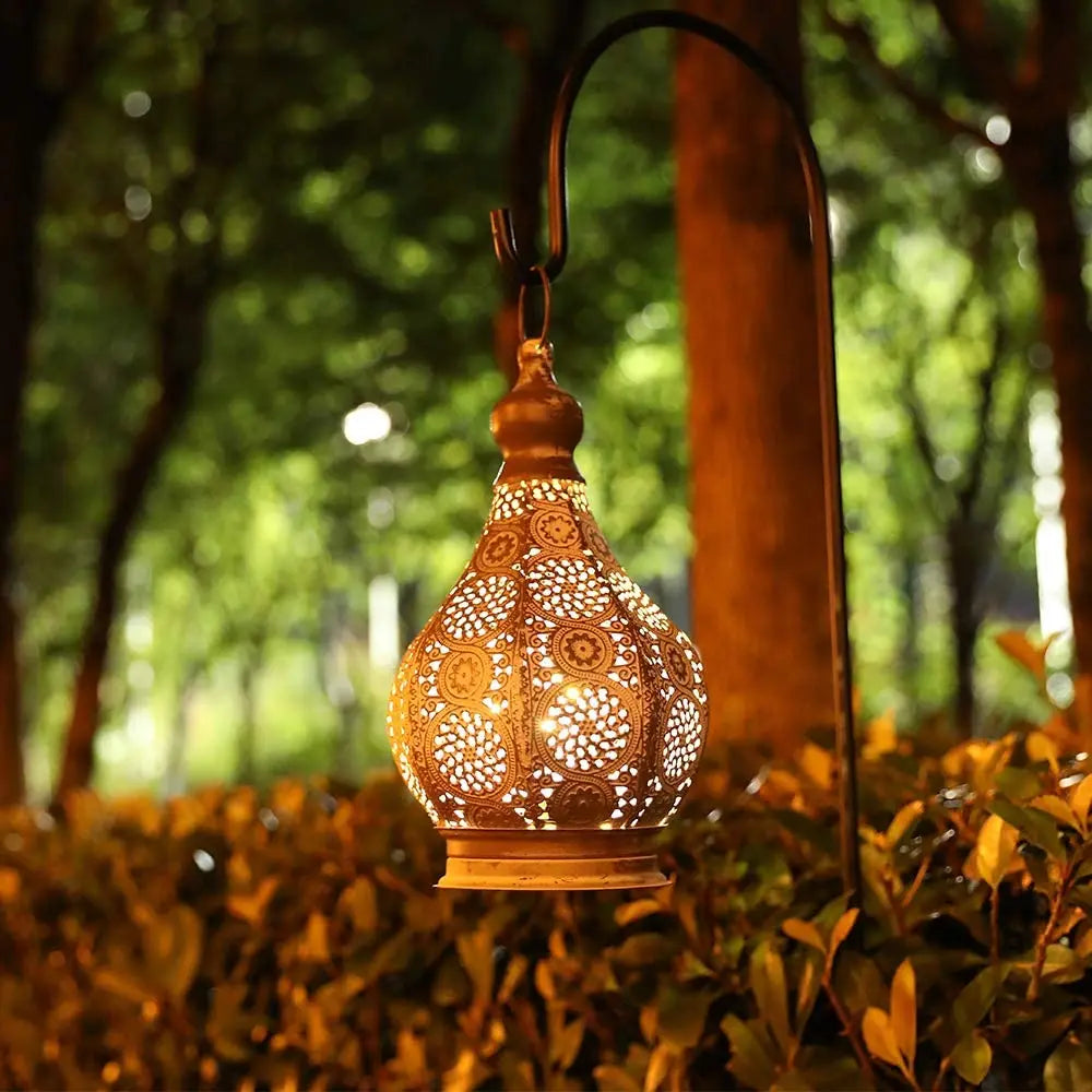 Moroccan Table Lamp Retro Battery Operated Lamps Hanging Candle Holder Bedside Lamps Night Light Living Room Bedroom Home Decor